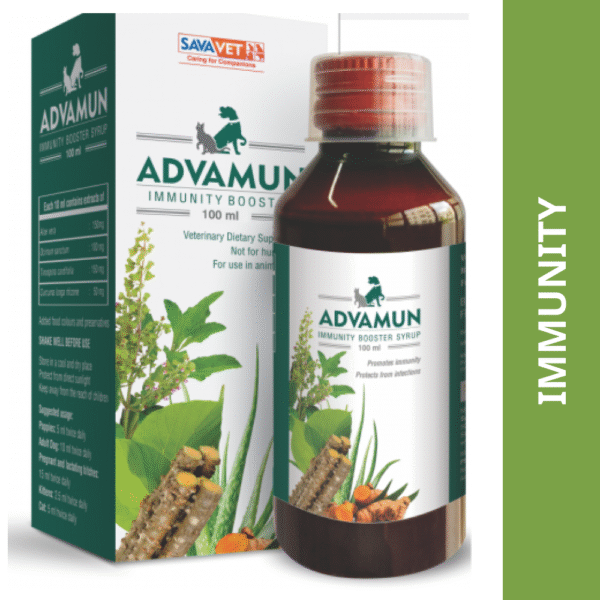 Savavet Advamun Immunity Booster Syrup for Dogs & Cats (200ml) - 200ml