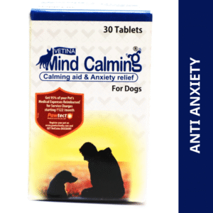 Vetina Mind Calming Tablet for Dogs (pack of 30 tablets) - 30 tablets