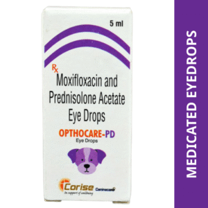 Corise Opthocare PD (Moxifloxacin Prednisolone) Eye Drops for Dogs and Cats (5ml) - 5mL