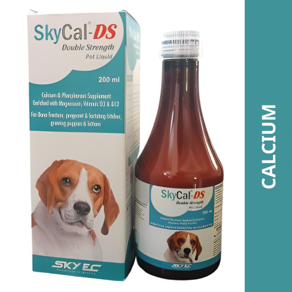 Skyec Sky Cal Pet DS Calcium Supplement for Dogs and Cats (200ml) - 200mL