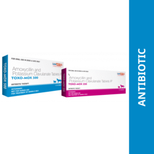 Savavet Toxo Mox (Amoxycillin) Tablets for Dogs & Cats (pack of 10 tablets) - 250mg
