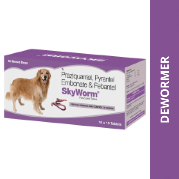 Skyec Skyworm Dog Deworming Tablet - 1 Strip (10 tablets)
