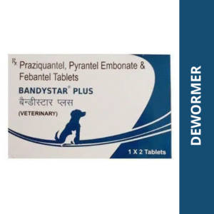 Mankind Bandystar Plus Deworming Tablets for Dogs (pack of 2 tablets) - 1 Pack (2 tablets)