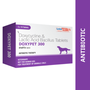 Savavet Doxypet (Doxycycline) Tablet for Dogs and Cats (pack of 10 tablets) - 100mg