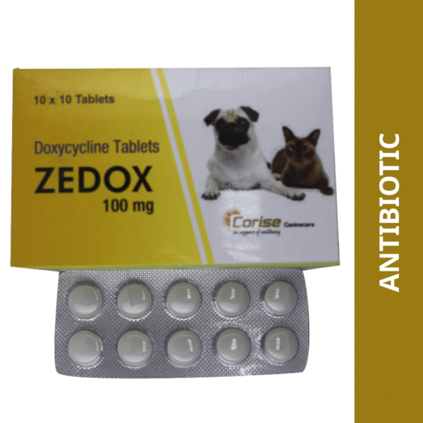Corise Zedox (Doxycycline) Tablets for Dogs and Cats (pack of 10 tablets) - 200mg