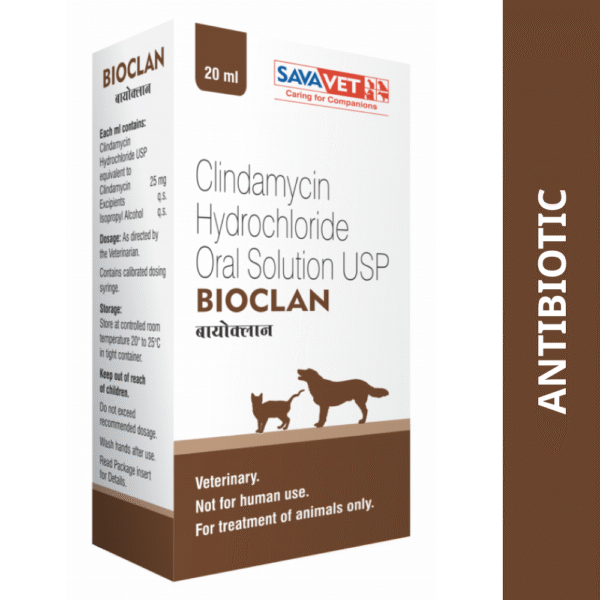 Savavet Bioclan (Clindamycin) Oral Solution for Dogs and Cats (20ml) - 20mL