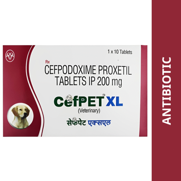 Intas Cefpet XL 200mg (Cefpodoxime Proxetil) Tablet - 1 strip (10 Tablets)