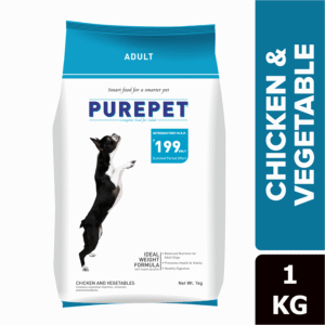 Purepet Chicken & Vegetable Adult Dog Dry Food - 1.1kg+1.1kg
