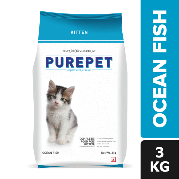 Purepet Ocean Fish Kitten Dry Food - 1.2kg