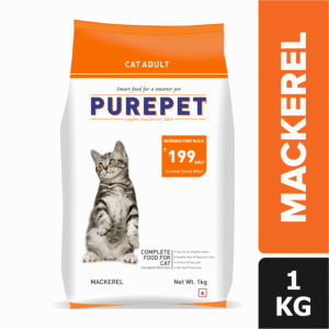 Purepet Mackerel Adult Cat Dry Food - 1kg