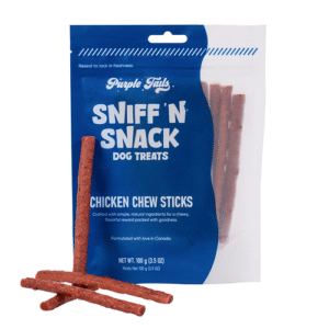Purple Tails Sniff N Snack Chicken Chew Sticks Dog Treat - 100g