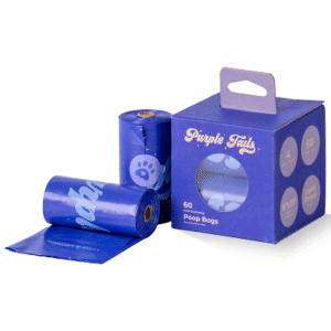 Purple Tails Poop Bags Lime and Lemony Scented for Dogs (Blue) - 1pcs