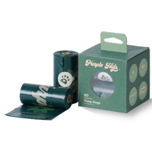 Purple Tails Poop Bags Sandalwood Scented for Dogs (Green) - 1pcs