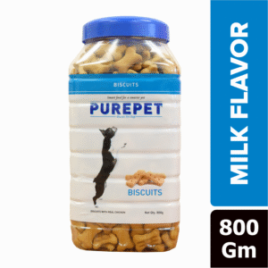 Purepet Milk Flavour Real Chicken Biscuit Dog Treats - 455g