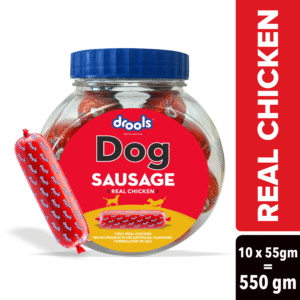 Drools Real Chicken Sausage Dog Treats (Jar) - 550g(10pcs)