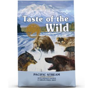 Taste of the Wild Pacific Stream Smoked Salmon Adult Dog Dry Food | Grain Free Formula - 12.2kg
