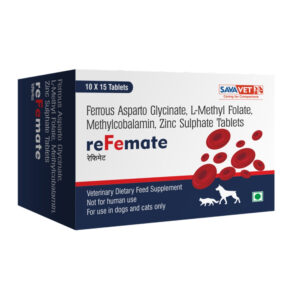 Savavet Refemate Tablets for Dogs & Cats - 1 Strips (15 Tablets)