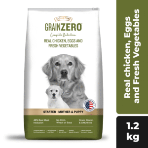 Signature Grain Zero Real Chicken, Egg and Vegetables Mother and Puppy Starter Dog Dry Food - 1.2kg