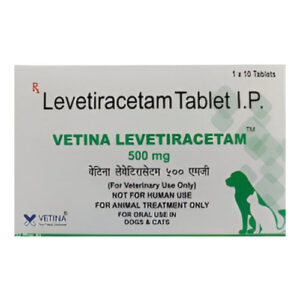Vetina Leviteracetam 500mg Tablets for Dogs - 1 Strip (10 Tablets)