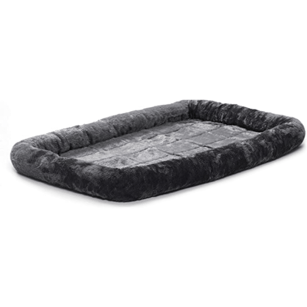 Fluffy's Luxurious Bolster Bed for Dogs and Cats (Black) - S
