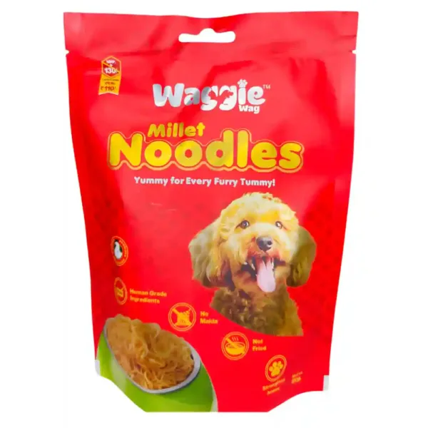 Waggie Wag Chicken Millet Noodles for Dogs - 3x80g
