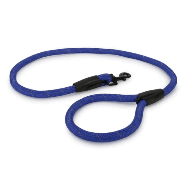 Basil Rope Leash for Dogs and Cats (Blue) - L:16mm Width