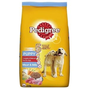 Pedigree Meat & Milk Puppy Dry Food (3kg) - 3kg