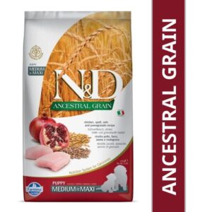 Farmina N&D Chicken & Pomegranate Ancestral Grain Puppy Medium Maxi Dog Dry Food (100g) - 100g