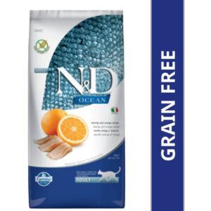 Farmina N&D Ocean Herring & Orange Grain Free Adult Cat Dry Food (50g) - 50g