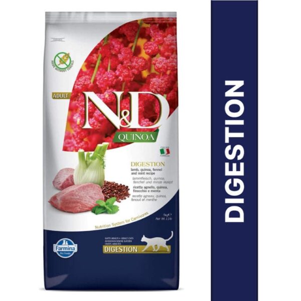 Farmina N&D Quinoa Lamb Mint & Fennel Grain Free Digestion Adult Dry Cat Food (50g) - 50g