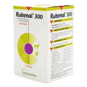 Vetoquinol Rubenal 300 for Dogs and Cats - pack of 60 tablets