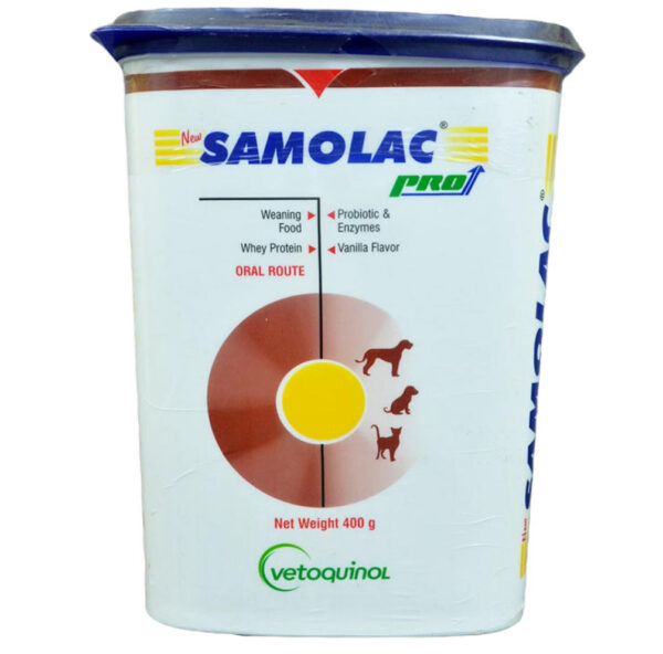 Vetoquinol Samolac Pro Weaning Supplement for Dogs and Cats - 400g
