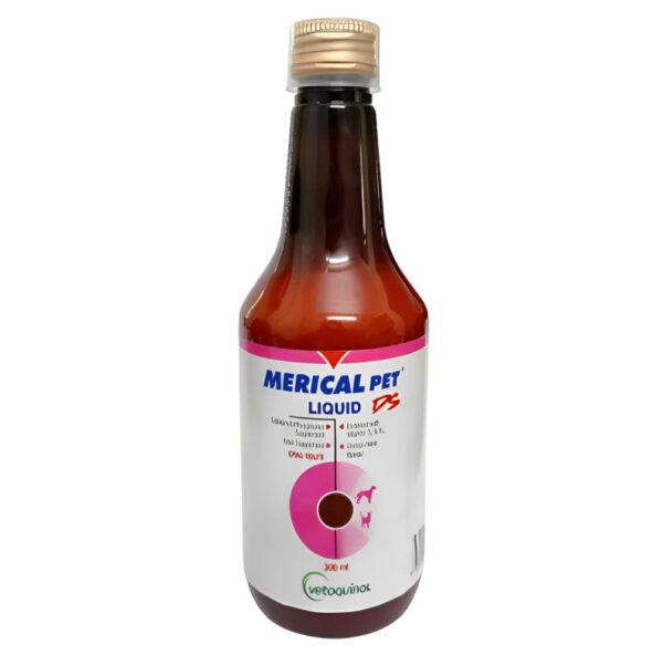 Vetoquinol Merical Pet Liquid DS Calcium & Phosphorus Supplement for Dogs and Cats - 300ml