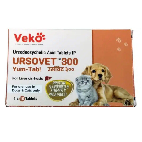 Veko Ursovet 300 Tablets for Dogs and Cats (pack of 10 tablets) - 10 tablets