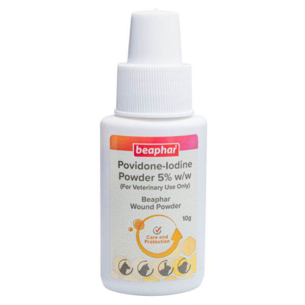 Beaphar Povidone Iodine Wound Healing Powder for Dogs & Cats - 10g