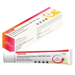 Beaphar Povidone Iodine Wound Healing Ointment for Dogs & Cats - 20g