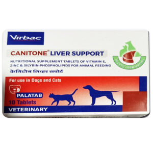 Virbac Canitone Liver Support for Dogs and Cats (pack of 10 Tablets) - 1 Pack (10 tablets)