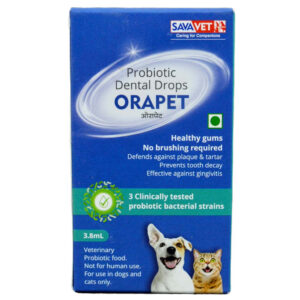 Savavet Orapet Probiotic Dental Drops for Dogs and Cats (3.8 ml) - 3.8ml