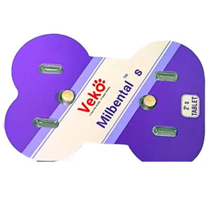 Veko Milbental Dewormer Tablets for Dogs (2 Tablets) - L  - 1 strip (2 tablets)