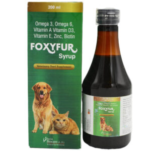 Corise Foxyfur Syrup Omega 3 & 6 Supplements for Dogs and Cats - 200ml