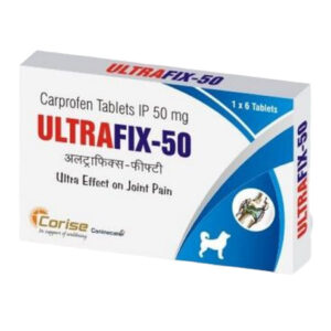 Corise Ultrafix 50mg (Carprofen) Tablets for Dogs and Cats - 1 strip (6 tablets)