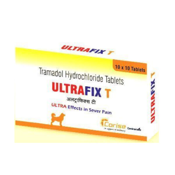 Corise Ultrafix T (Tramadol Hydrochloride) Tablets for Dogs and Cats - 1 strip (10 tablets)