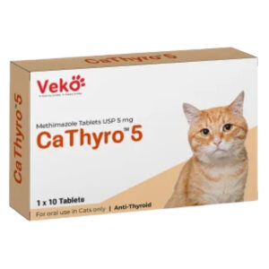 Veko CaThyro Methimazole 5mg Tablets for Cats - 1 strip (10 tablets)