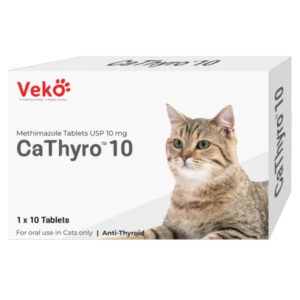Veko CaThyro Methimazole 10mg Tablets for Cats - 1 strip (10 tablets)