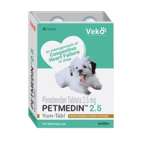 Veko Petmedin 2.5mg (Pimobendan) Tablet for Dogs (pack of 30 tablets) - 30 tablets
