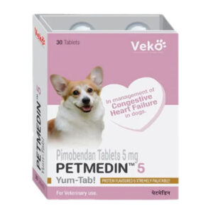 Veko Petmedin 5mg (Pimobendan) Tablet for Dogs (pack of 30 tablets) - 30 tablets