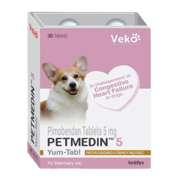Veko Petmedin 5mg (Pimobendan) Tablet for Dogs (pack of 30 tablets) - 30 tablets