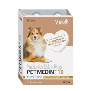 Veko Petmedin 10mg (Pimobendan) Tablet for Dogs (pack of 30 tablets) - 30 tablets
