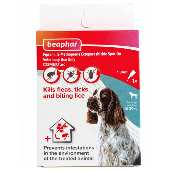 Beaphar Flea & Tick Spot On Combotec for Dogs (10 -20kg) - 10 -20kg