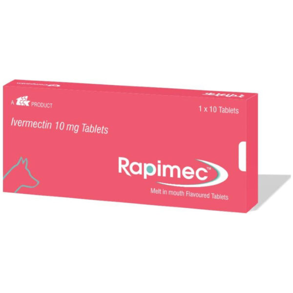 Ttk Rapimec Tablet (Ivermectin) for Dogs - 1 strip (10 tablets)